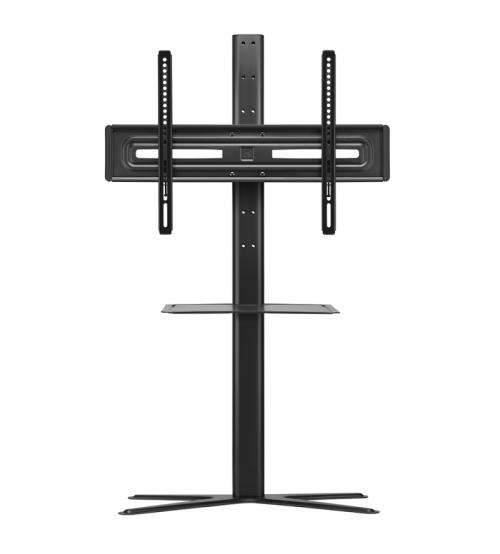 One For All WM4672 Solid TV Stand with Media Shelf for Screen Size for 32-70 inch - Black